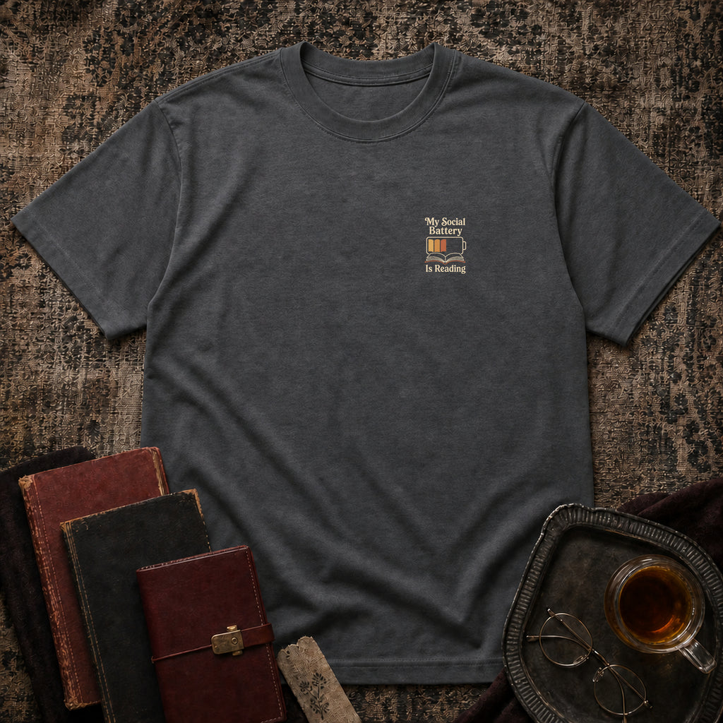 My Social Battery is Reading T-shirt
