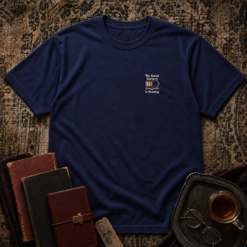 My Social Battery is Reading T-shirt