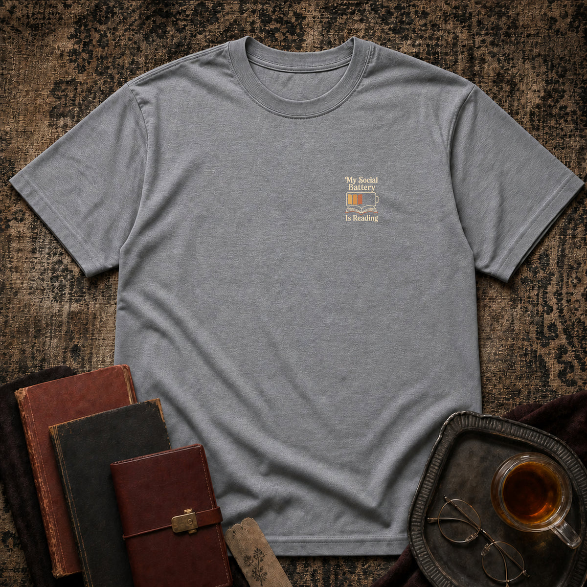 My Social Battery is Reading T-shirt