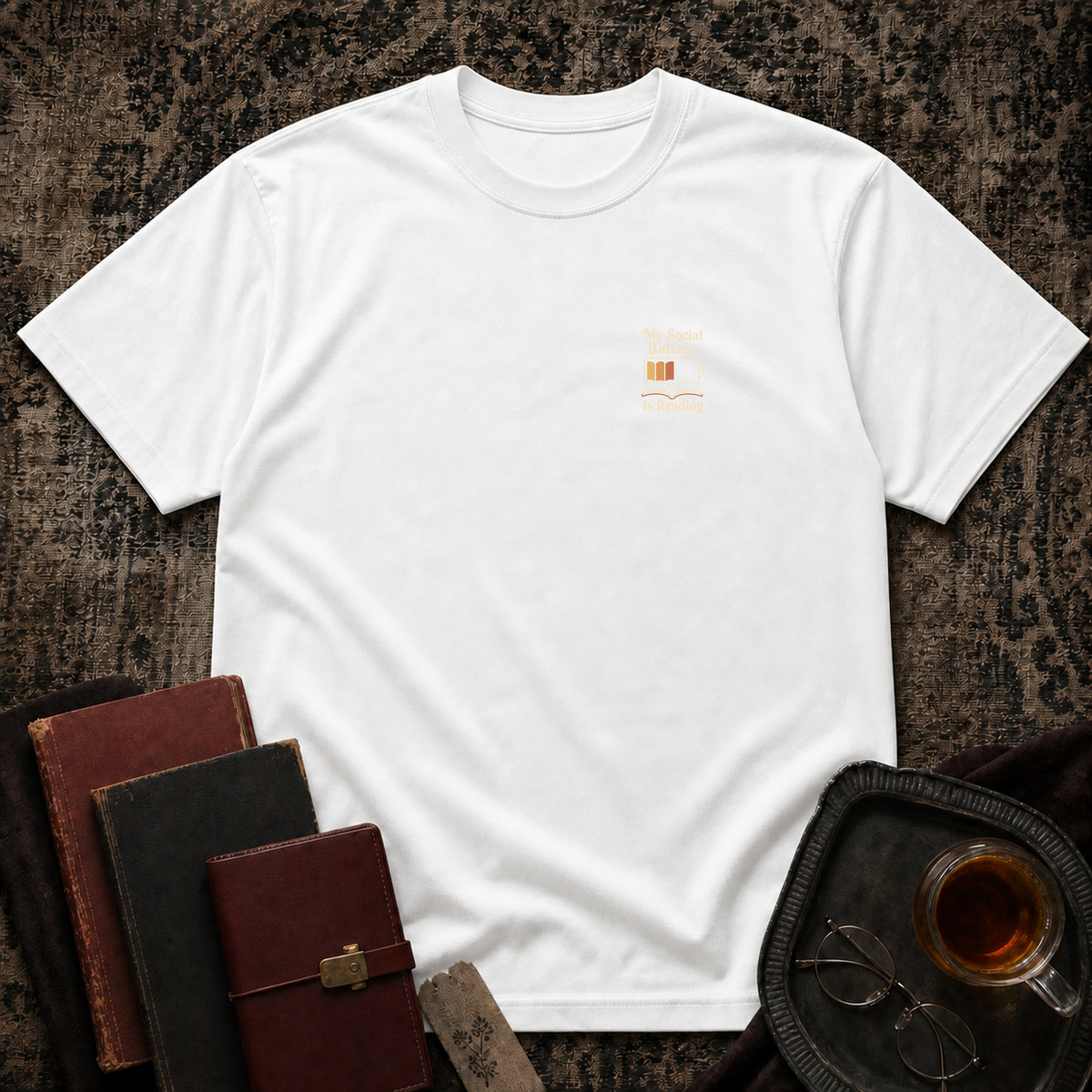 My Social Battery is Reading T-shirt