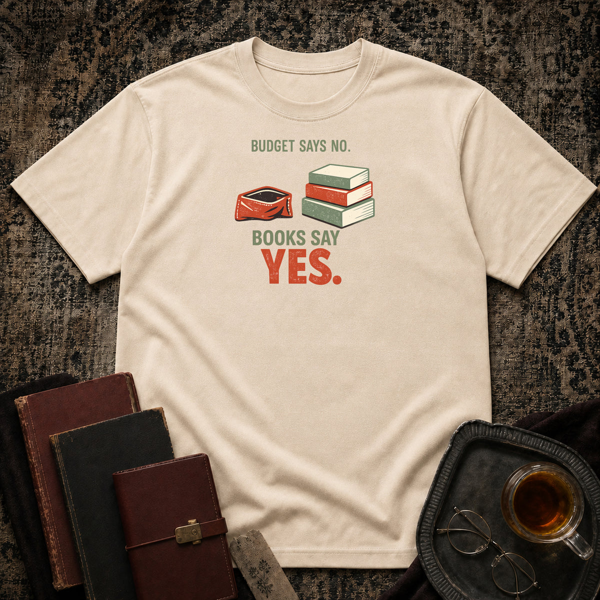 No Budget More Books T-shirt
