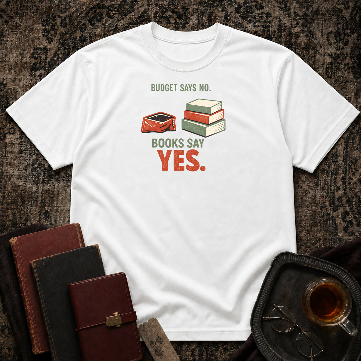 No Budget More Books T-shirt