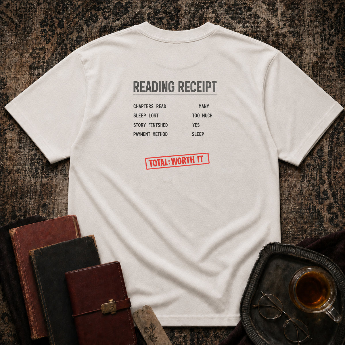Reading Receipt Backprint T-shirt