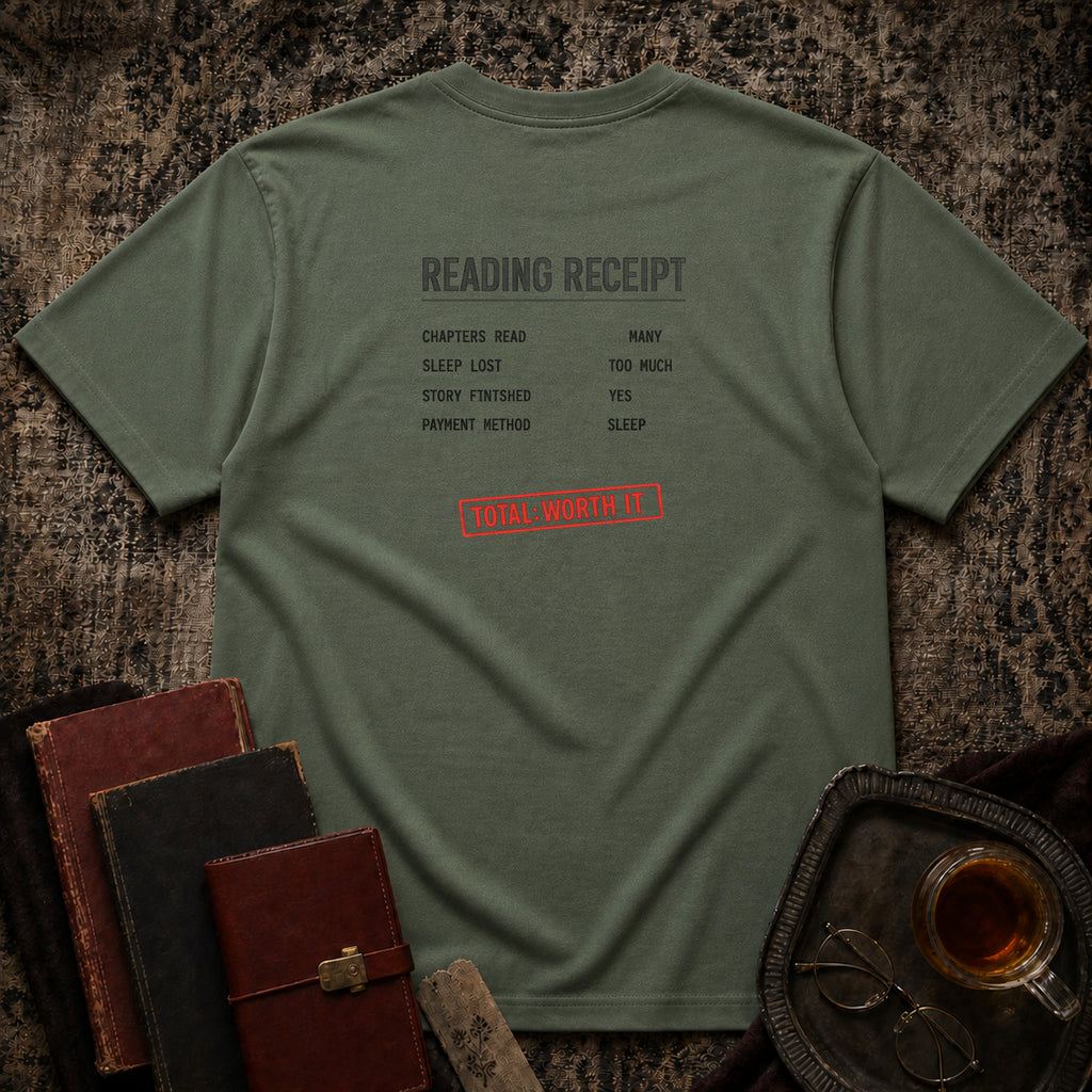 Reading Receipt Backprint T-shirt