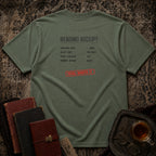 Reading Receipt Backprint T-shirt