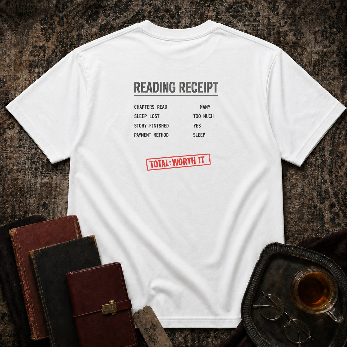 Reading Receipt Backprint T-shirt