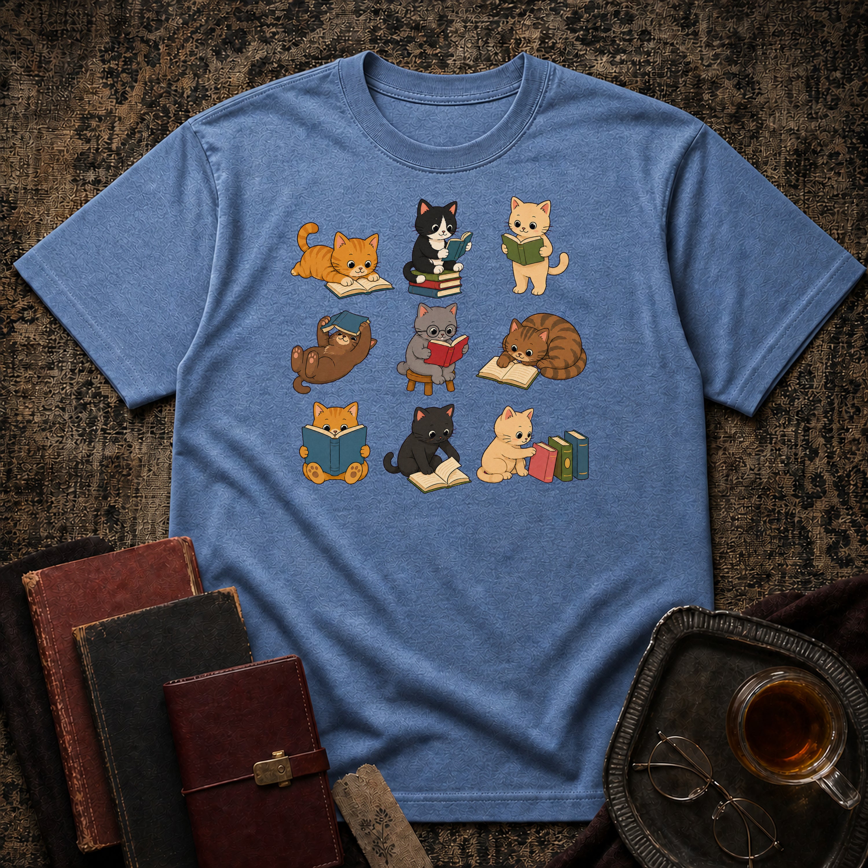 Reading Cats T-shirt