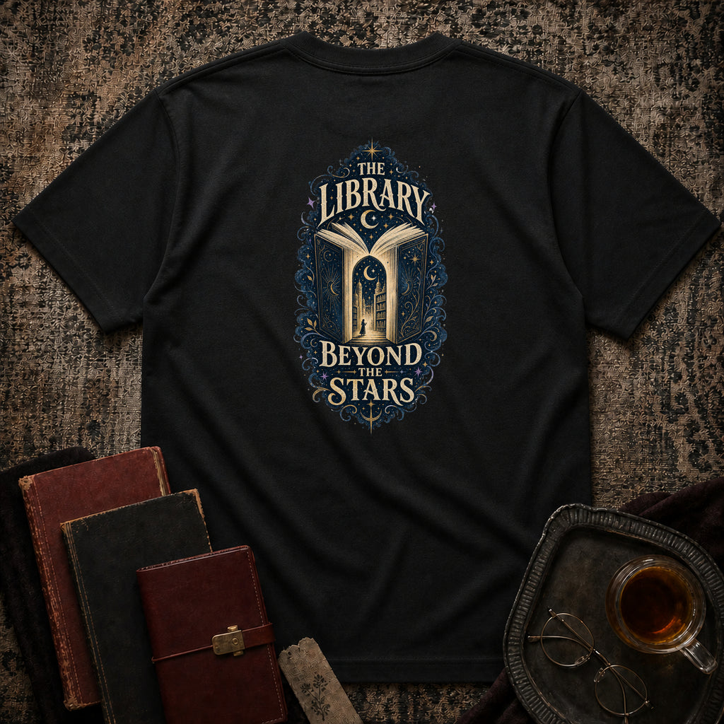 Library Beyond Backprint T-shirt