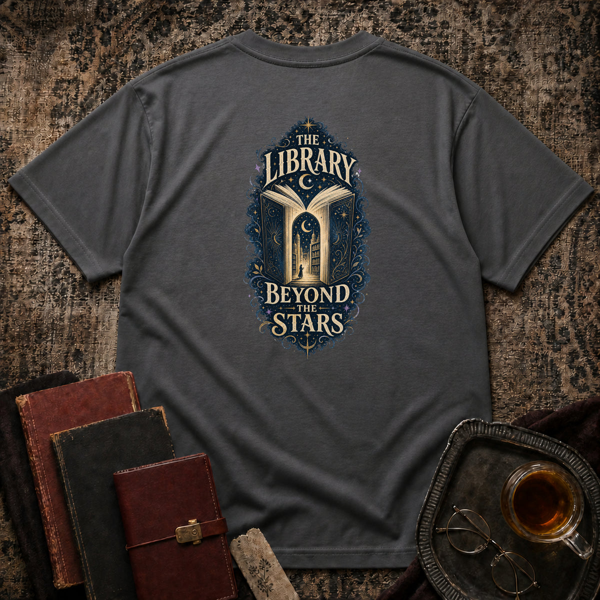 Library Beyond Backprint T-shirt