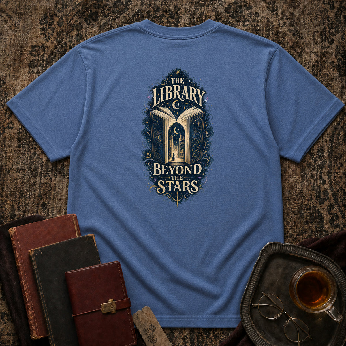 Library Beyond Backprint T-shirt