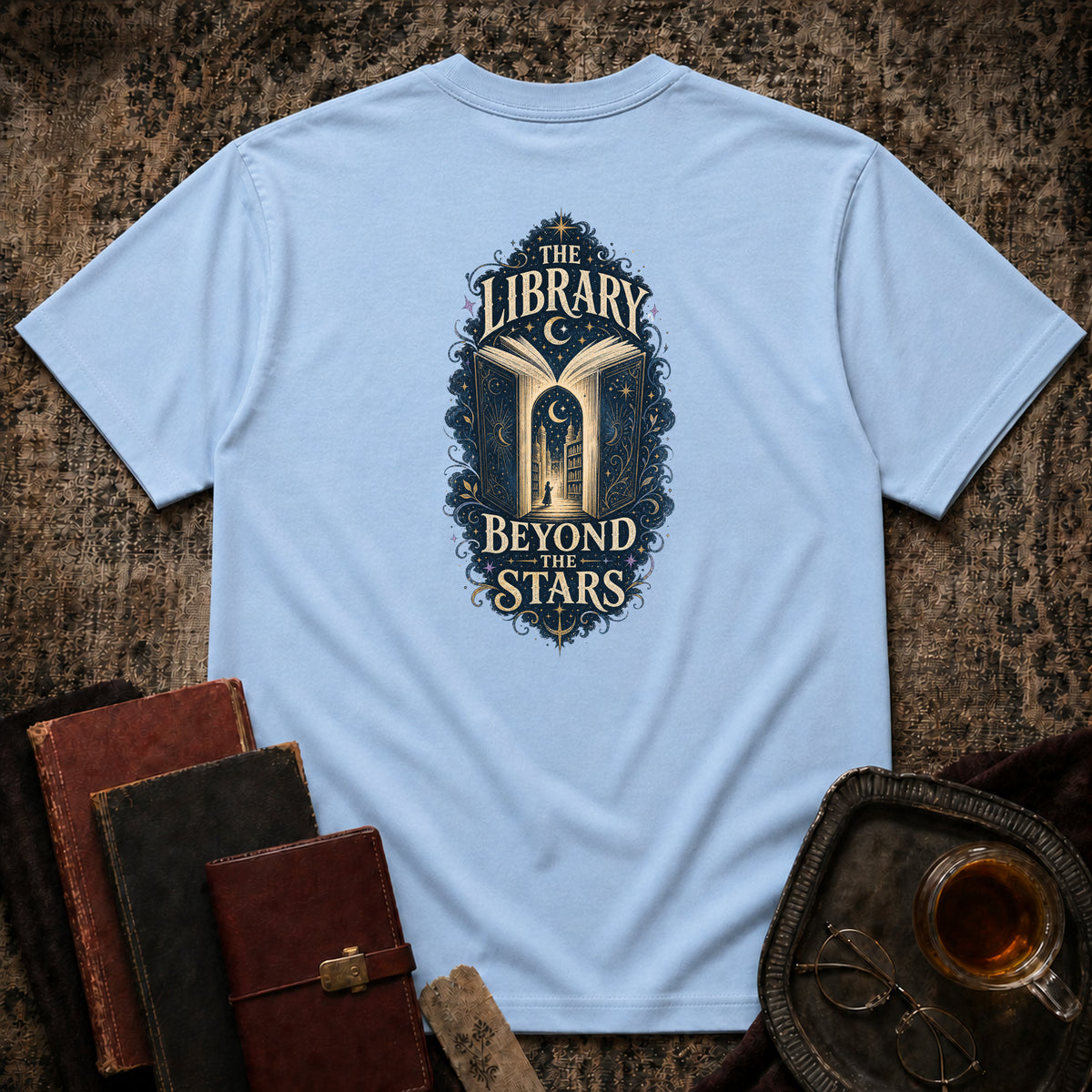 Library Beyond Backprint T-shirt