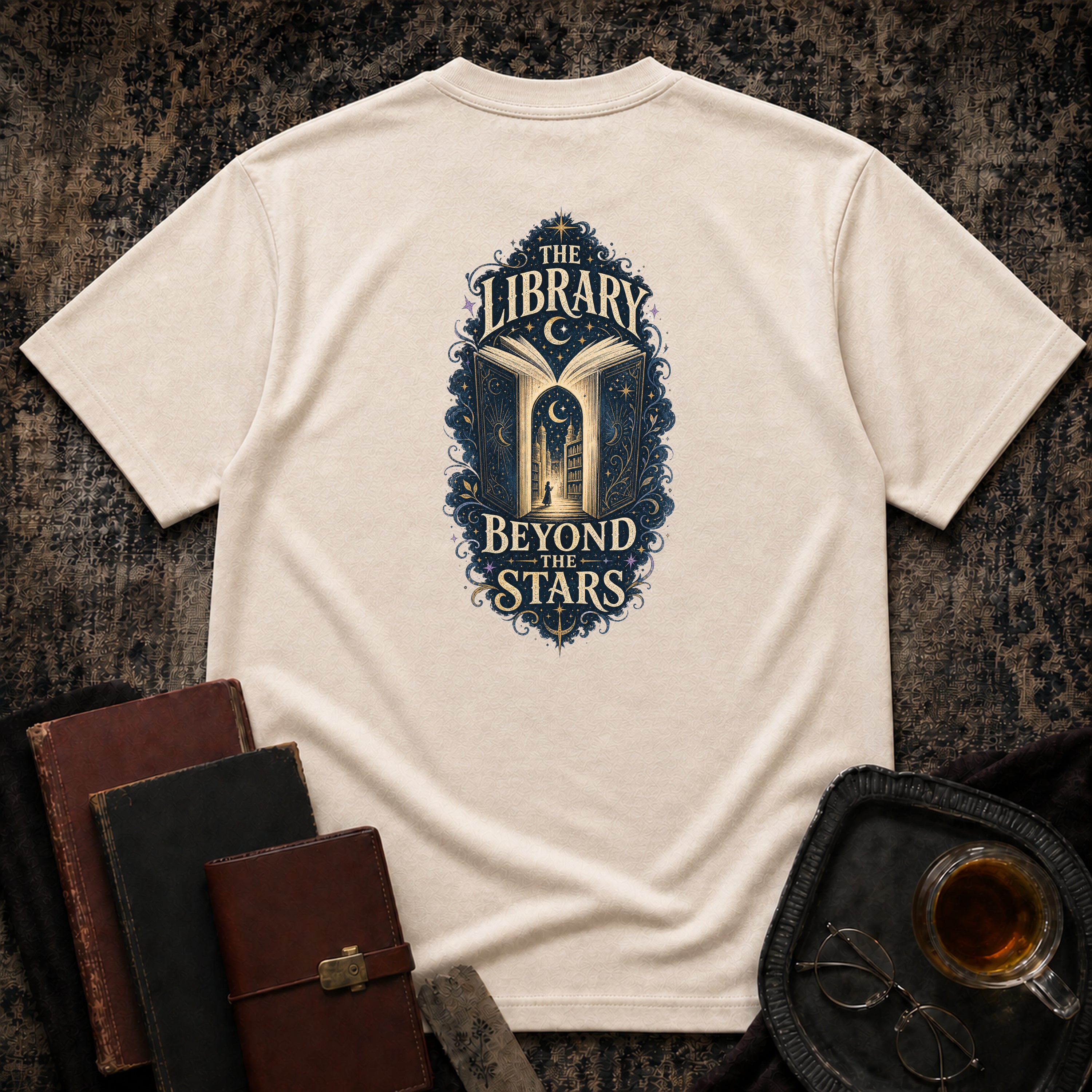 Library Beyond Backprint T-shirt