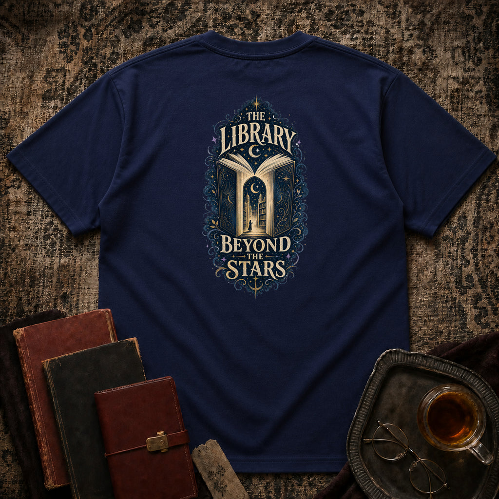 Library Beyond Backprint T-shirt