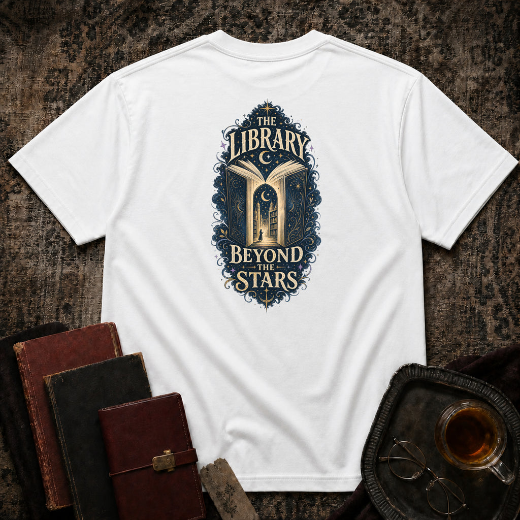 Library Beyond Backprint T-shirt
