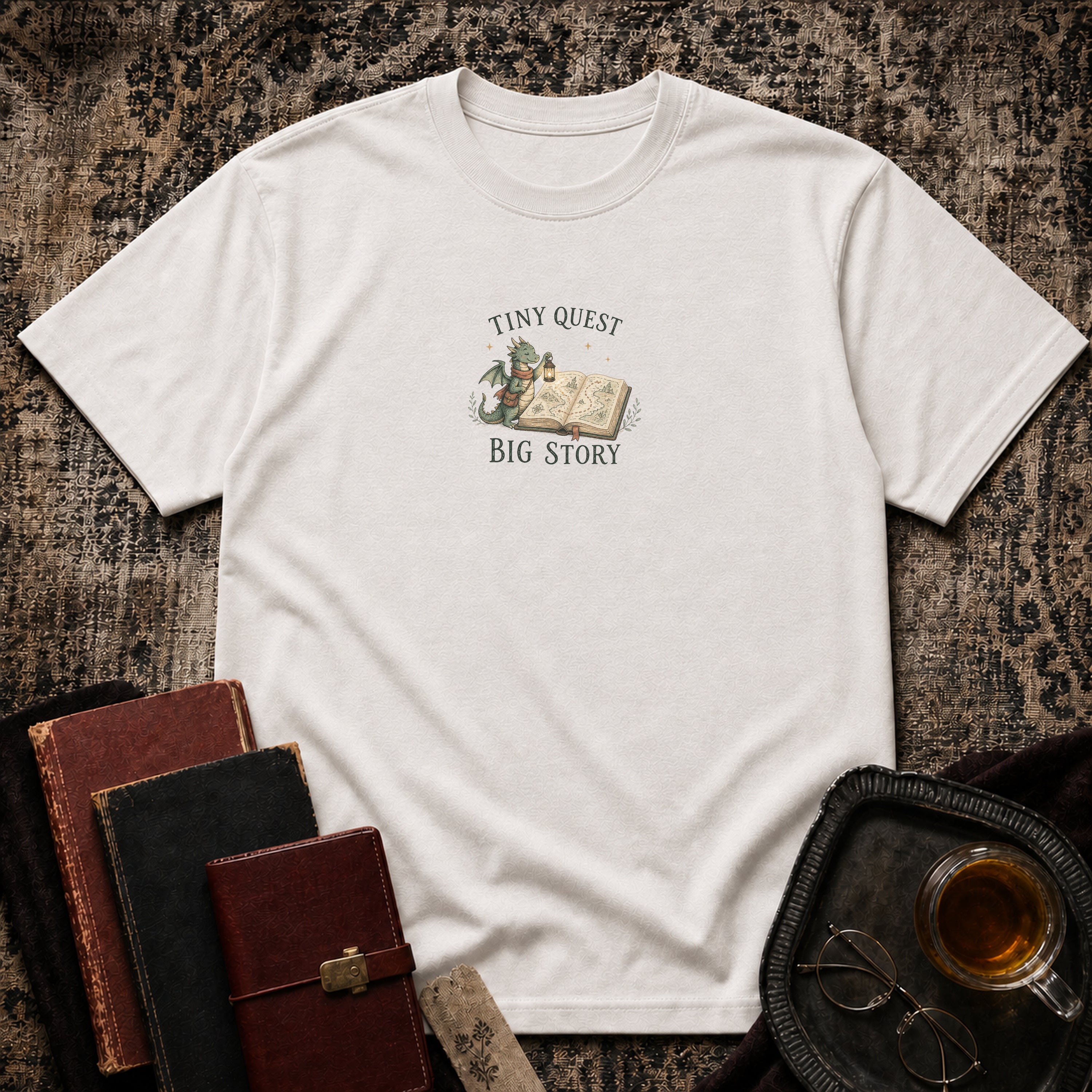 Tiny quest, big story T-shirt
