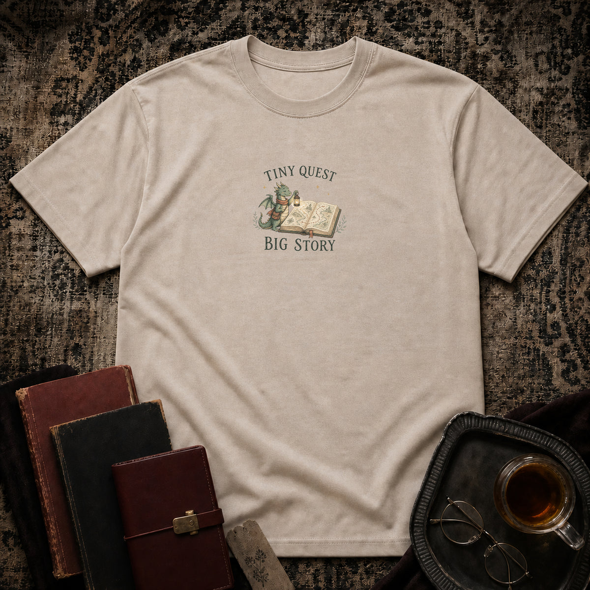 Tiny quest, big story T-shirt