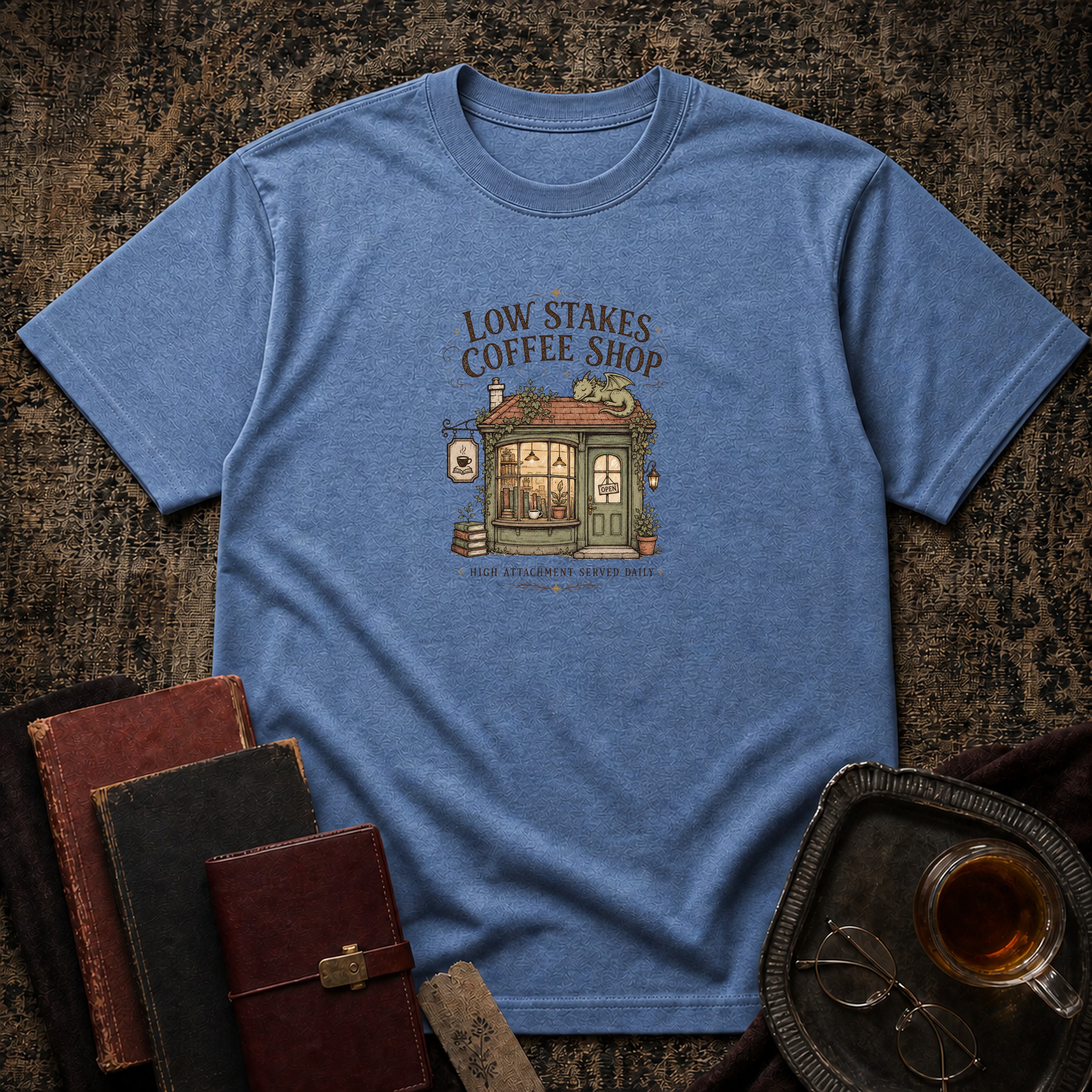 Low Stakes Coffee Shop T-shirt