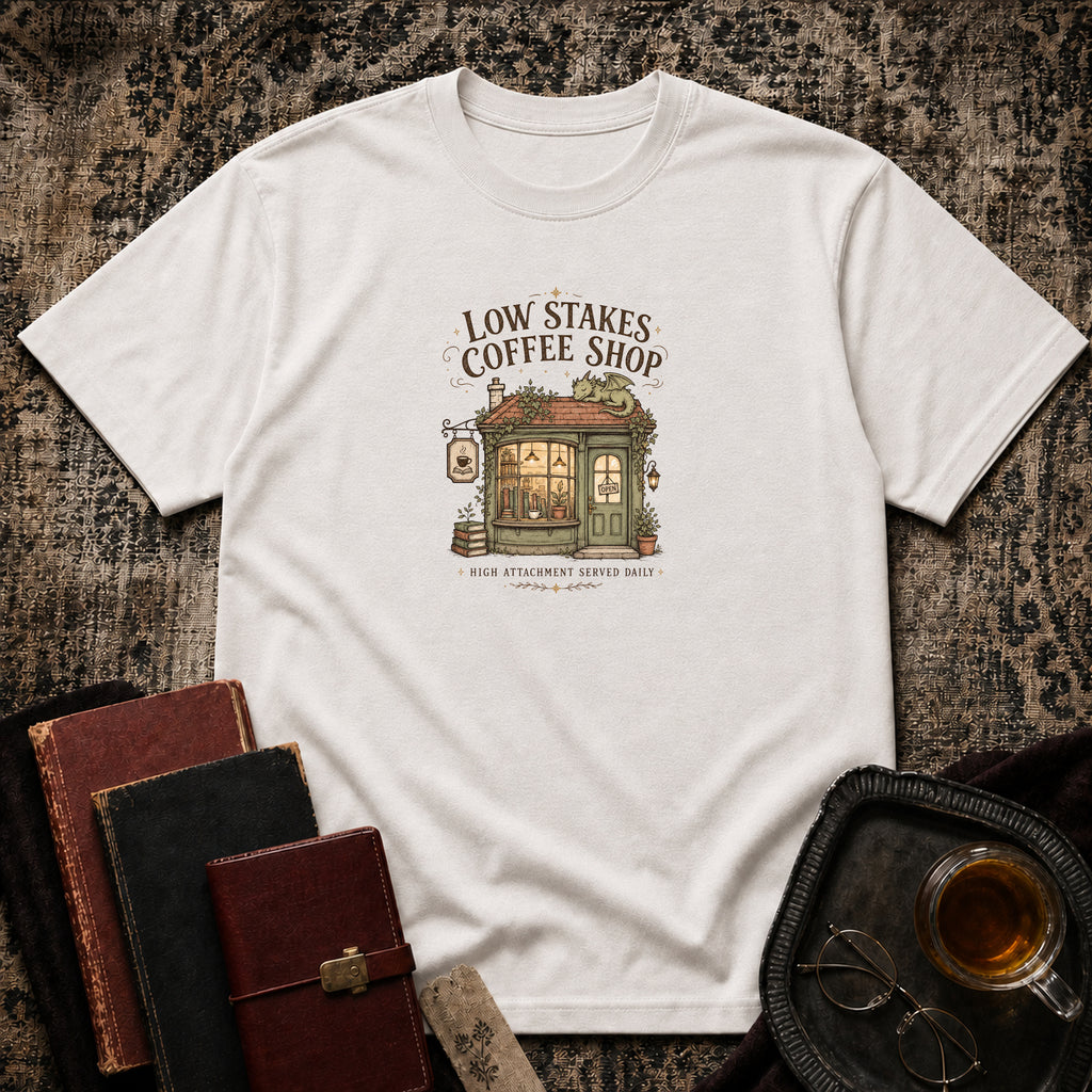 Low Stakes Coffee Shop T-shirt