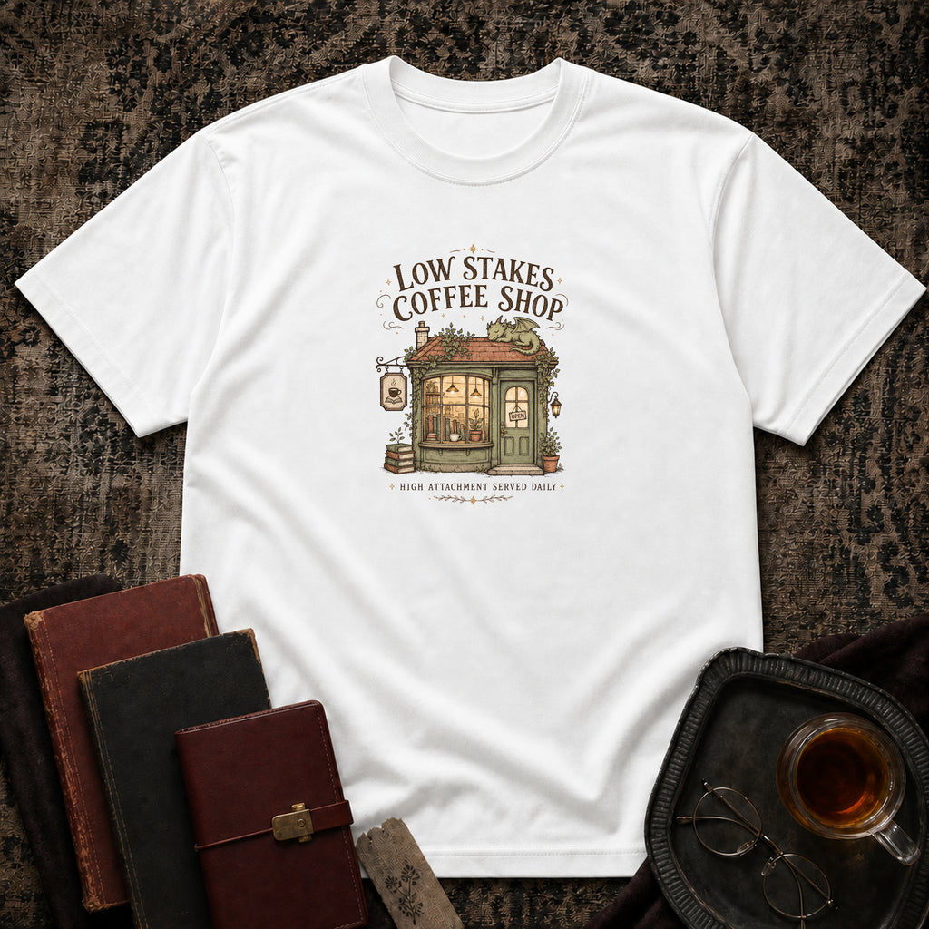 Low Stakes Coffee Shop T-shirt