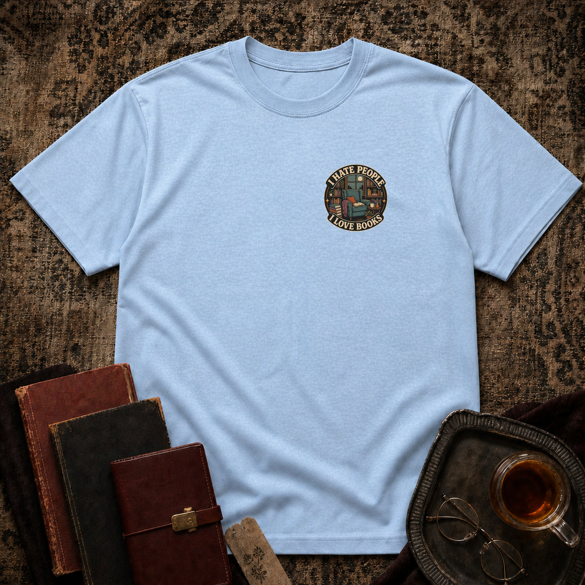 Hate People Love Books T-shirt