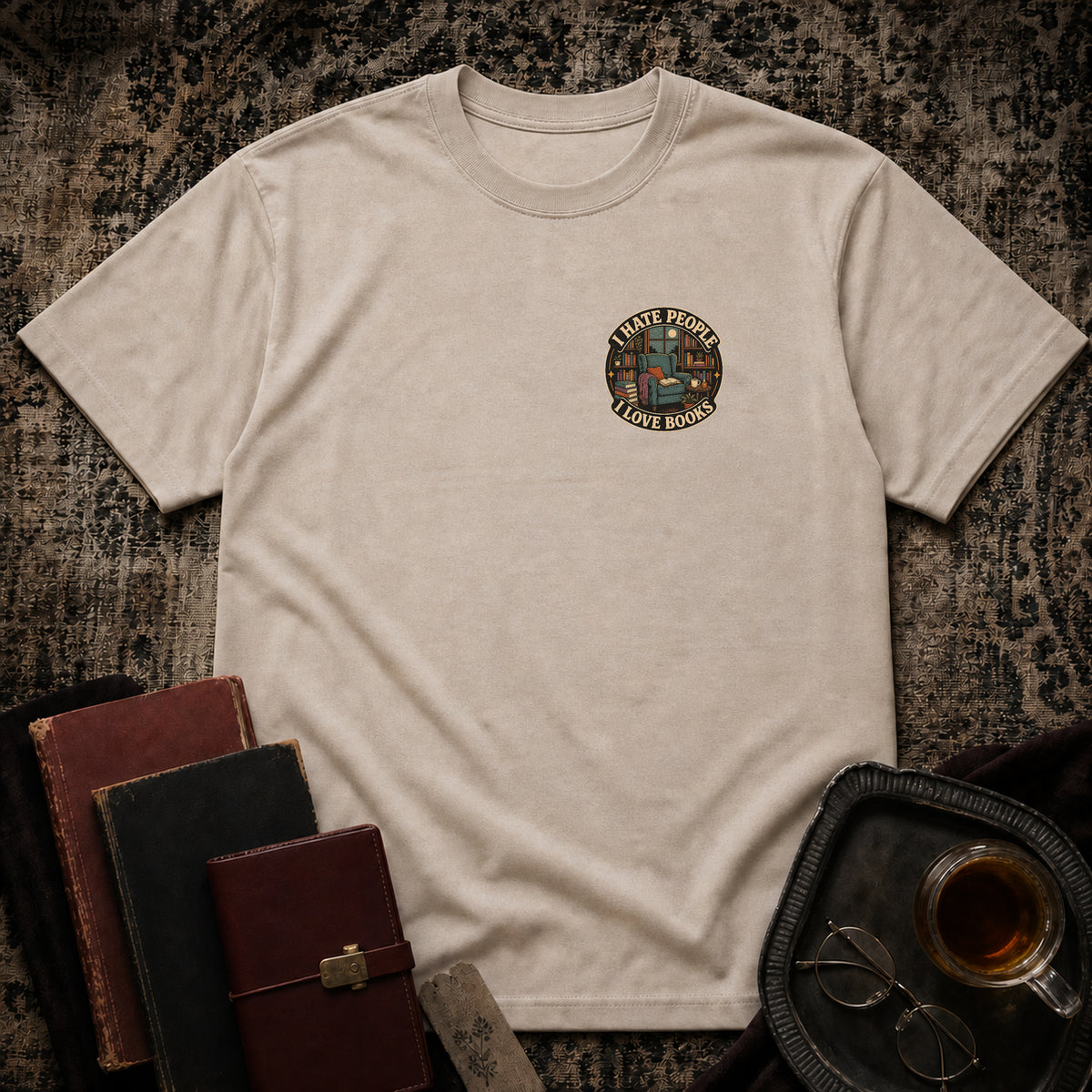 Hate People Love Books T-shirt