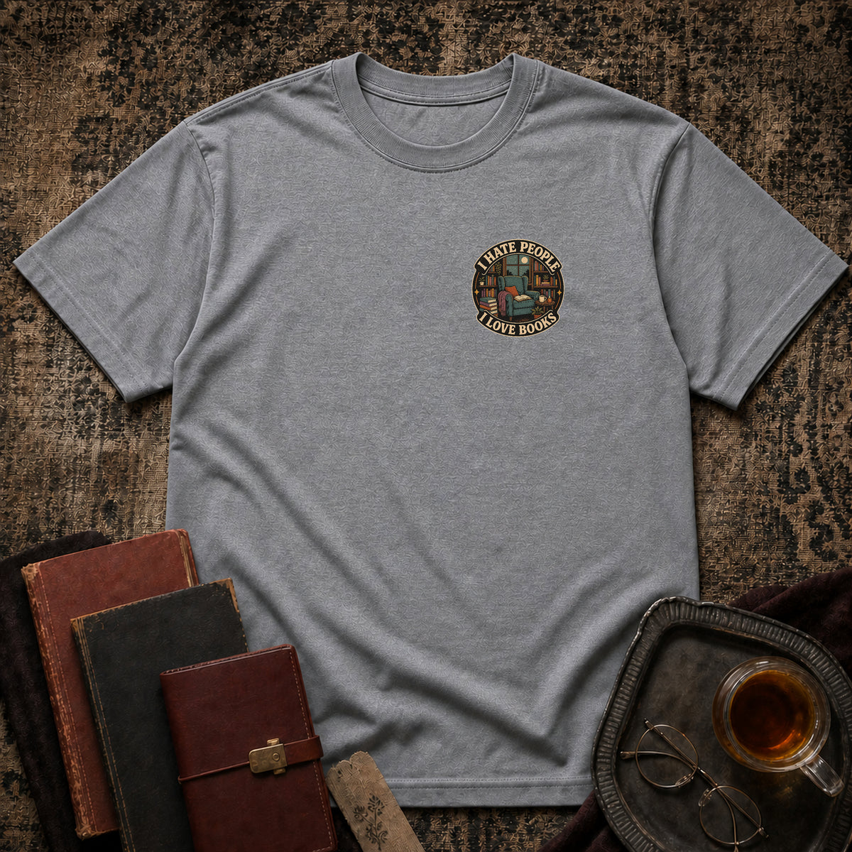 Hate People Love Books T-shirt