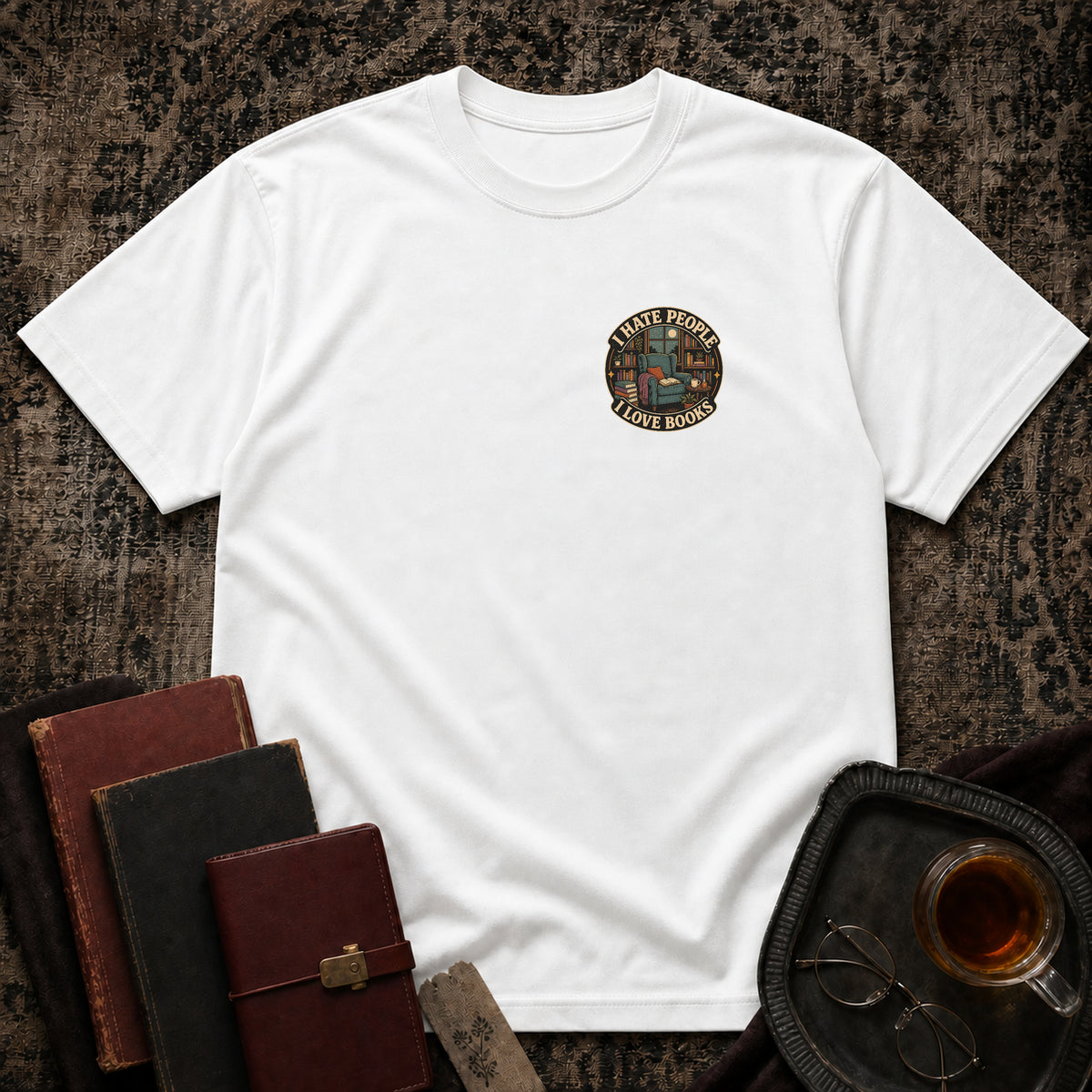 Hate People Love Books T-shirt