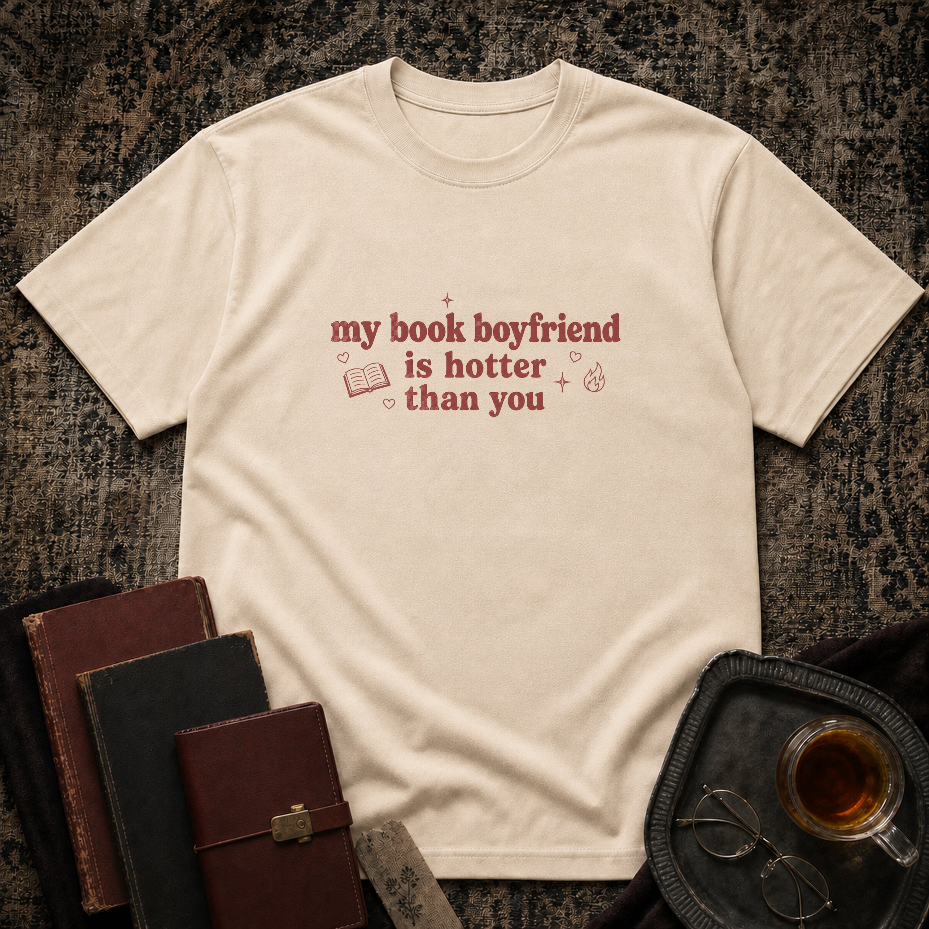 Book Boyfriend Hotter T-shirt