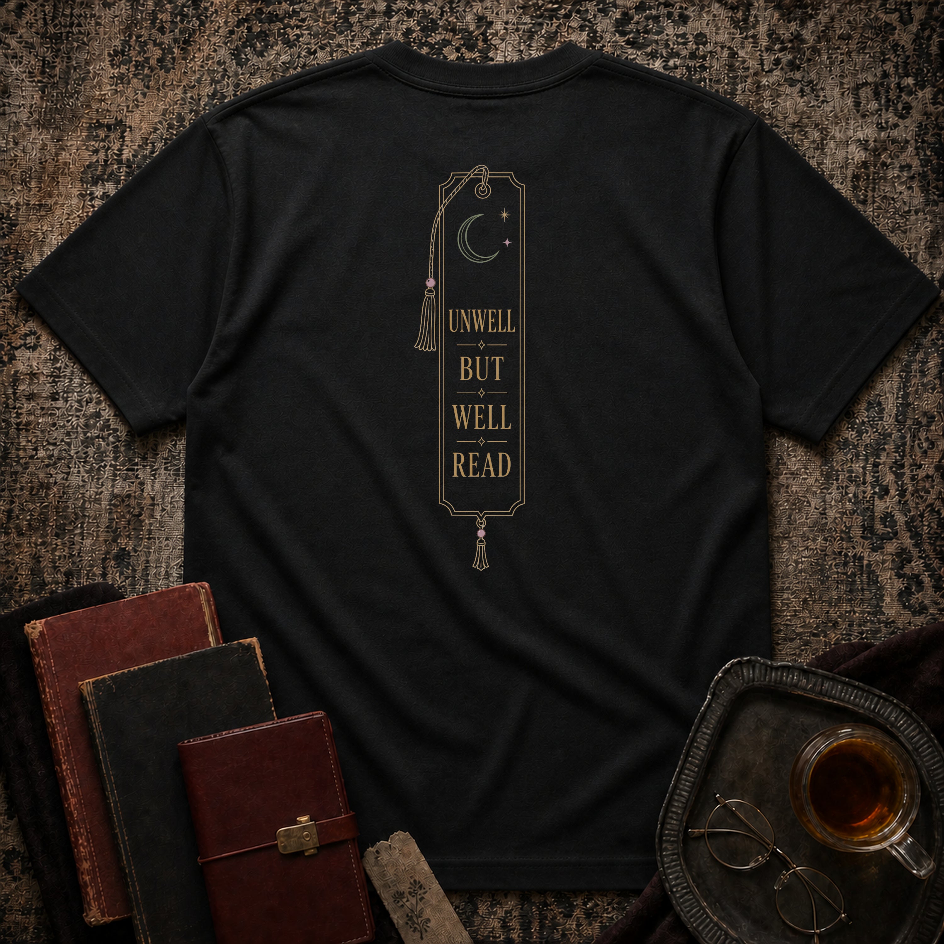 Unwell, But Well Read Backprint T-shirt