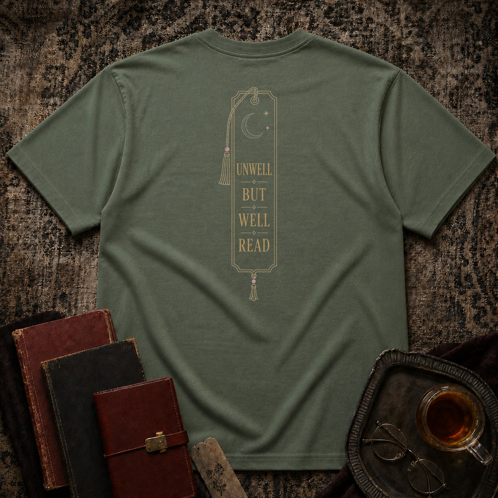 Unwell, But Well Read Backprint T-shirt