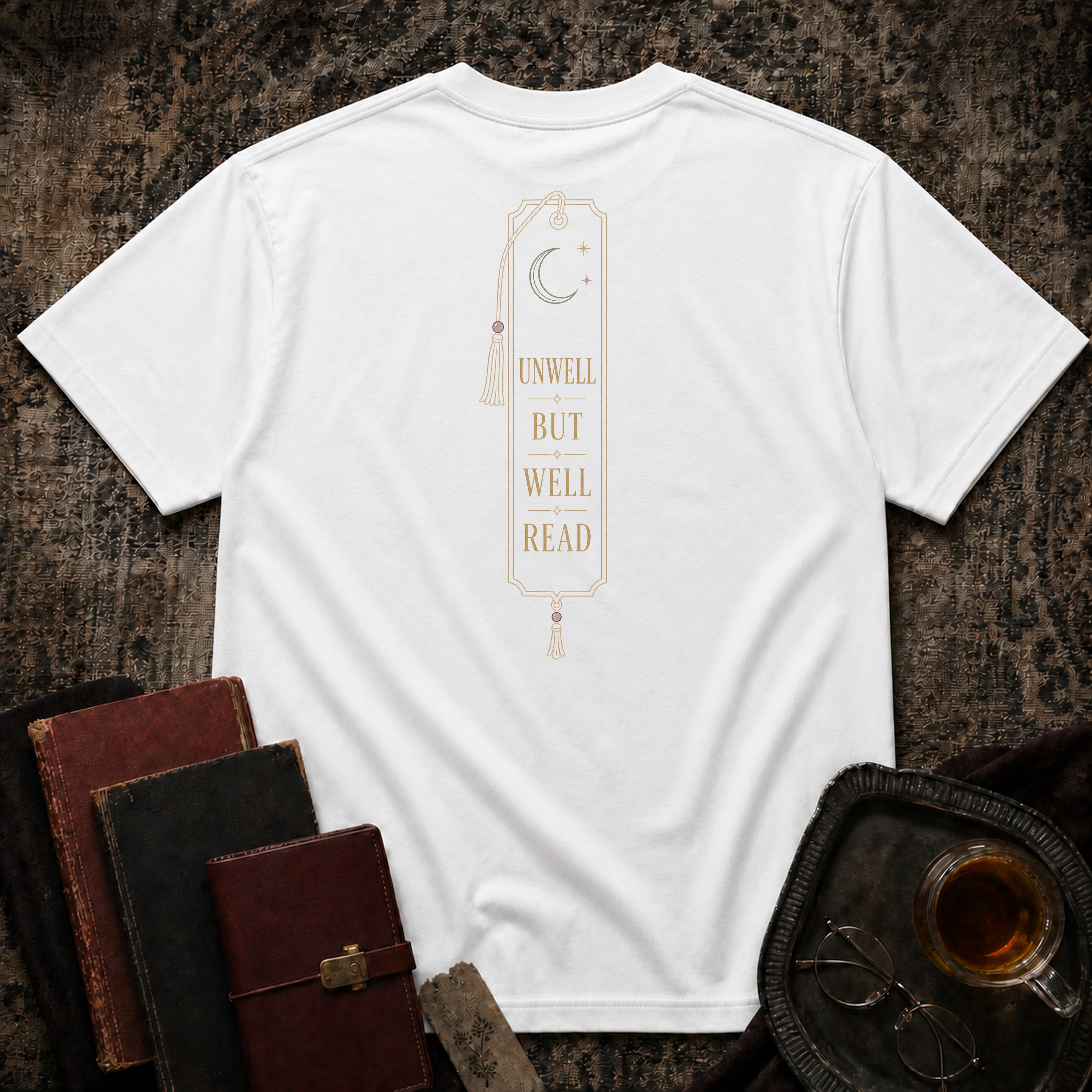 Unwell, But Well Read Backprint T-shirt