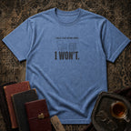 Won’t stop buying books T-shirt