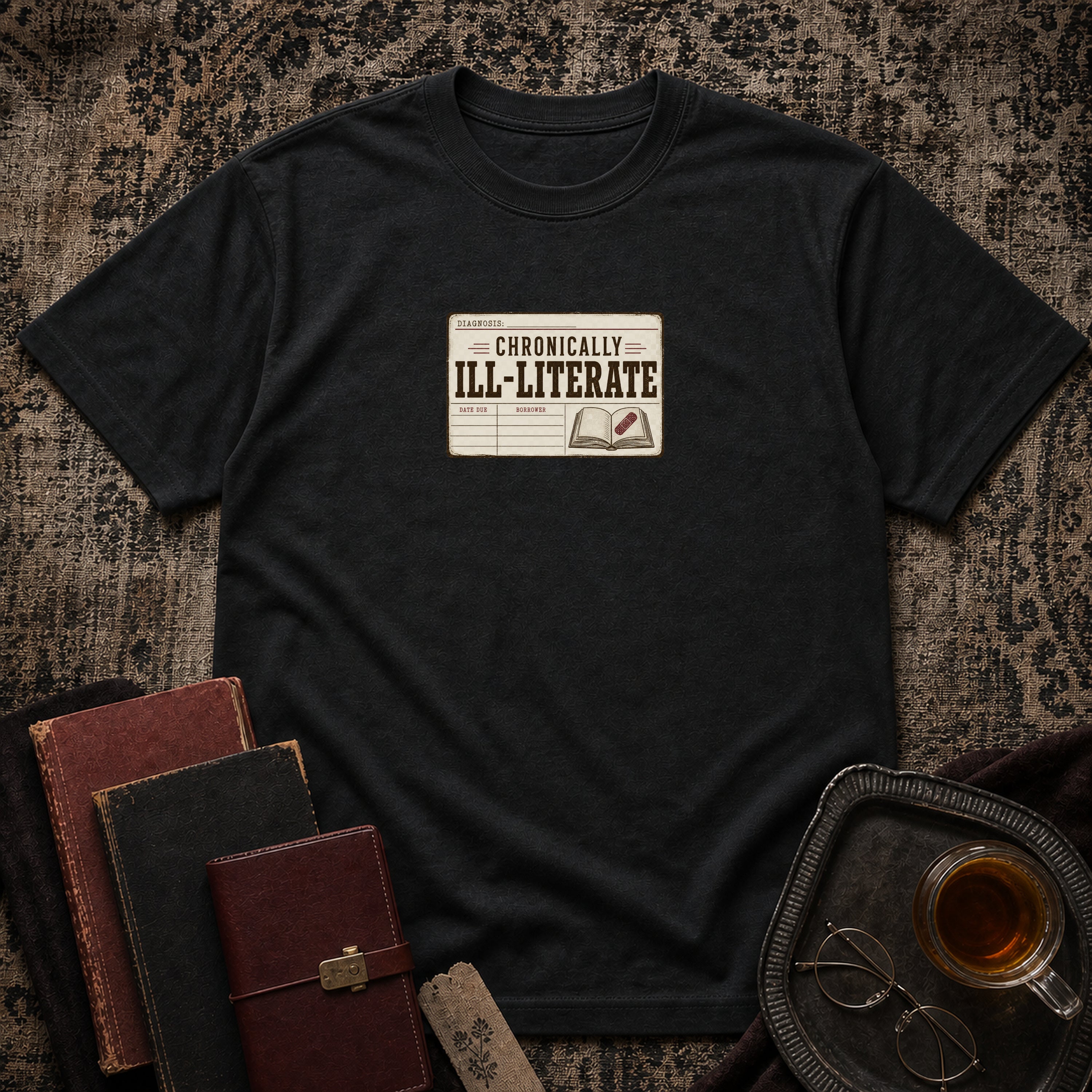 Chronically Ill-Literate T-shirt