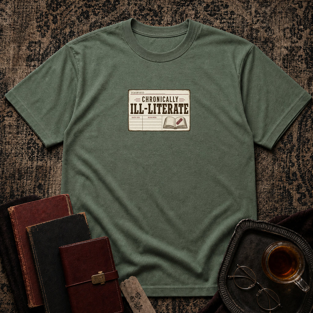 Chronically Ill-Literate T-shirt