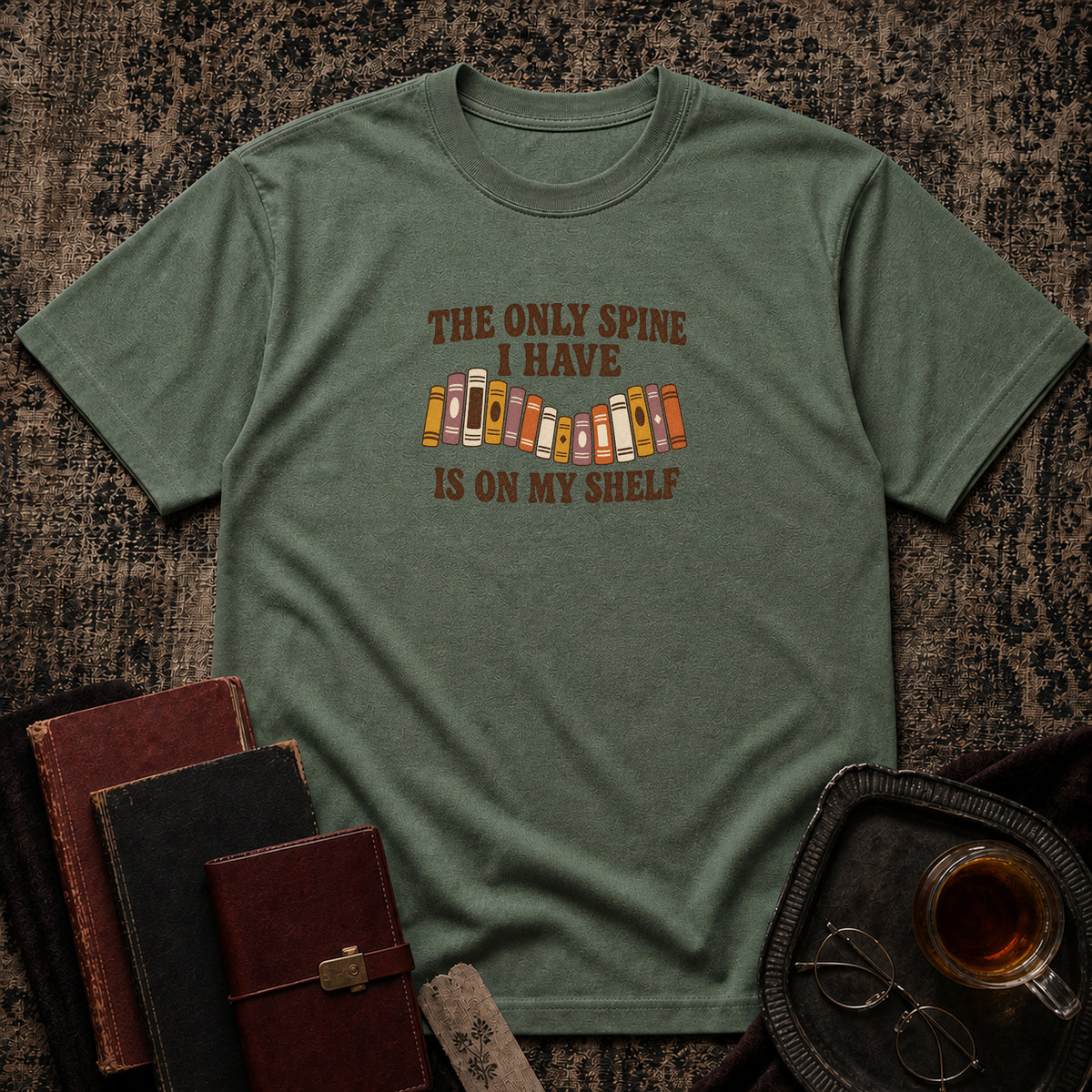 Only Spine on Shelf T-shirt