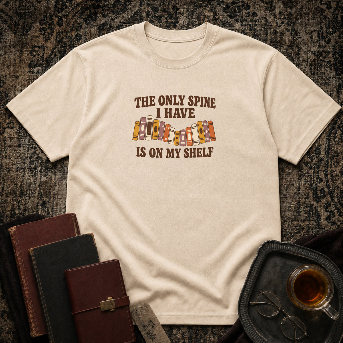 Only Spine on Shelf T-shirt