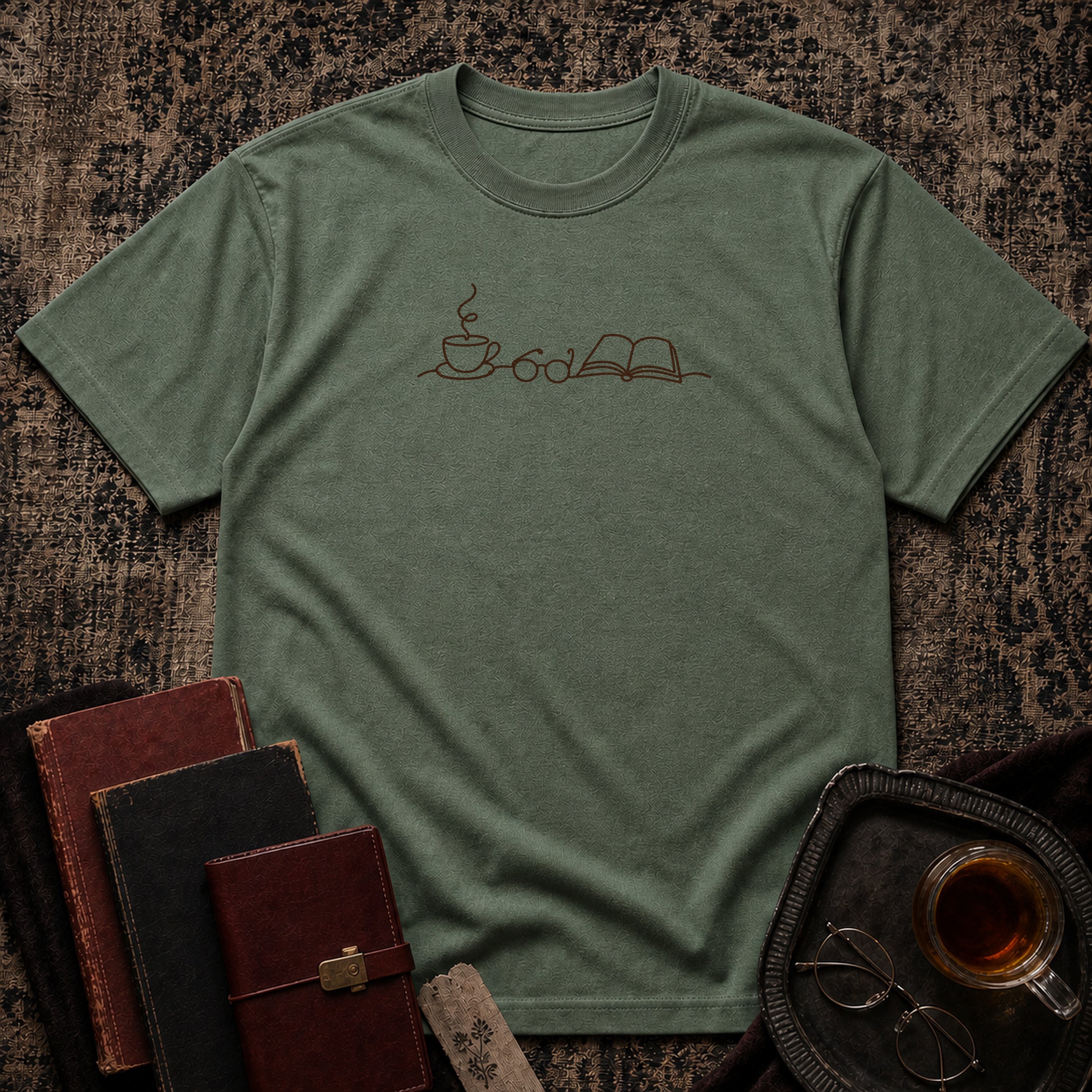 Line Art Reading Ritual T-shirt