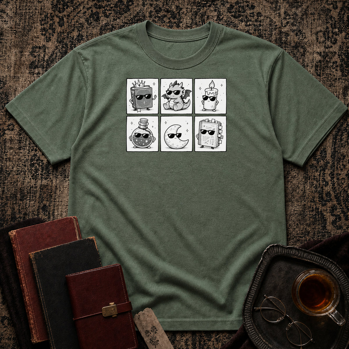 6 grid sunglass T-shirt