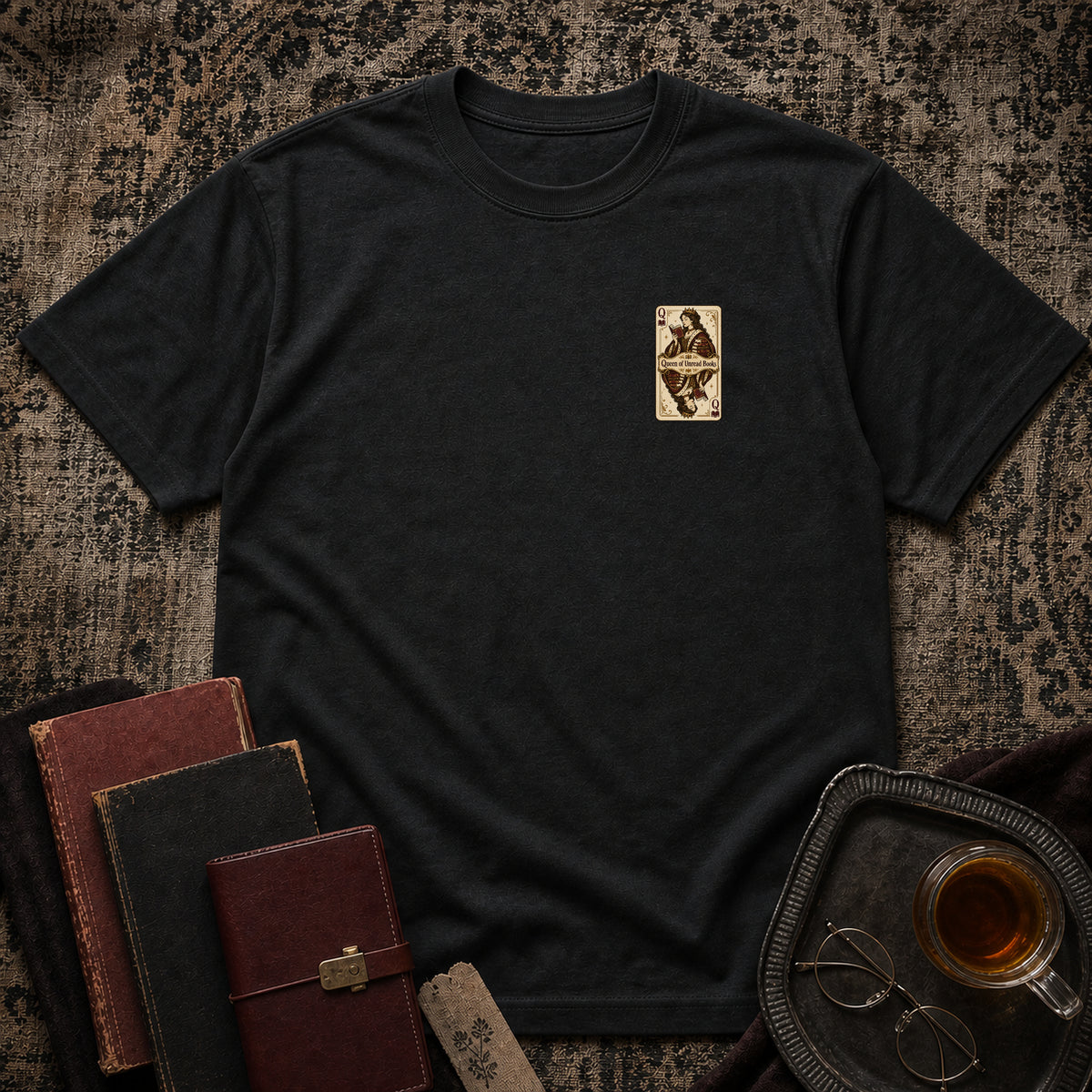 Queen of unread books T-shirt