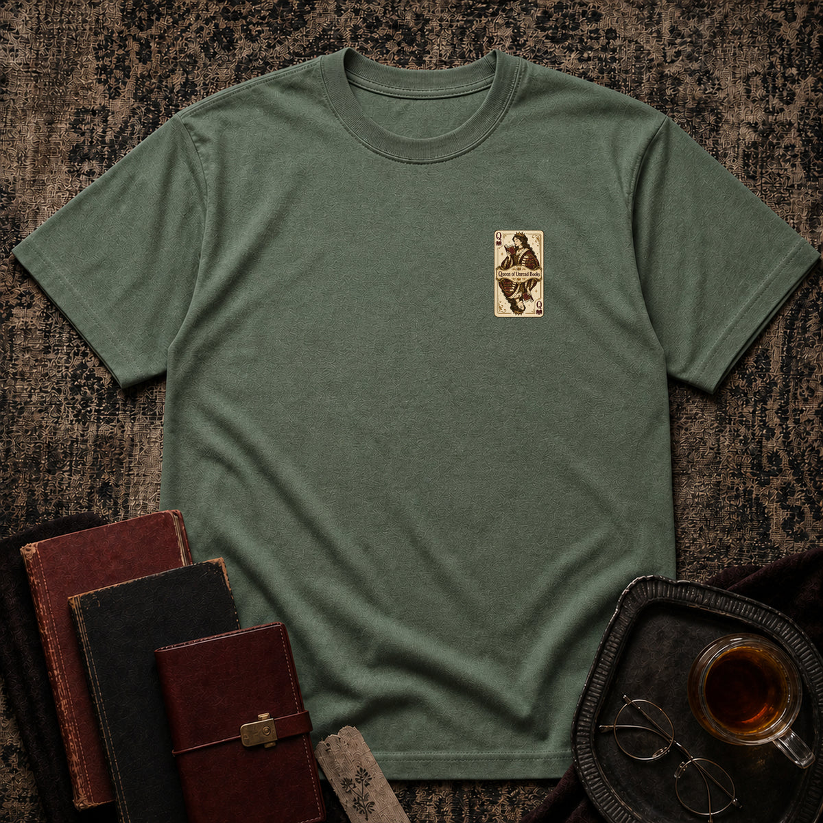 Queen of unread books T-shirt