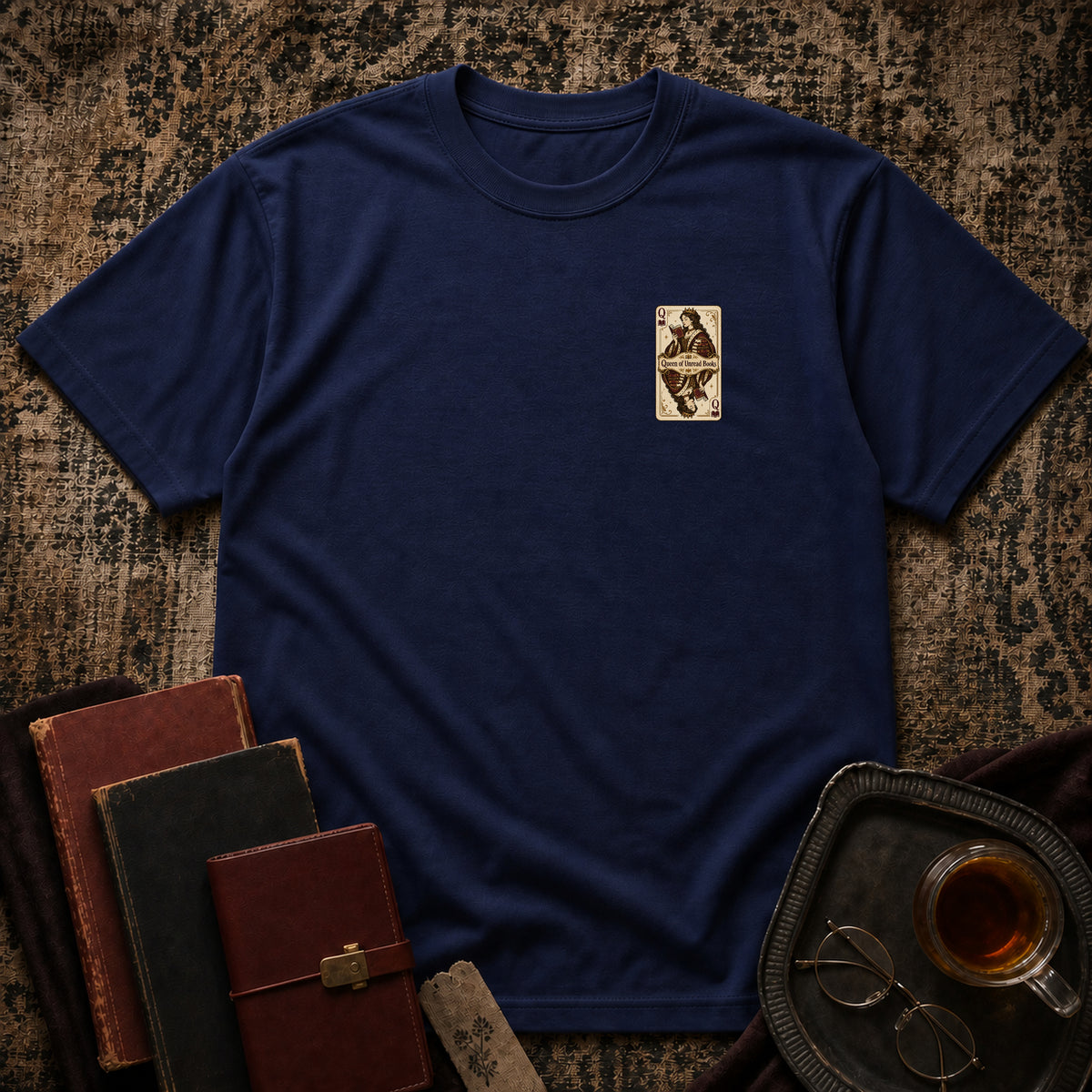 Queen of unread books T-shirt