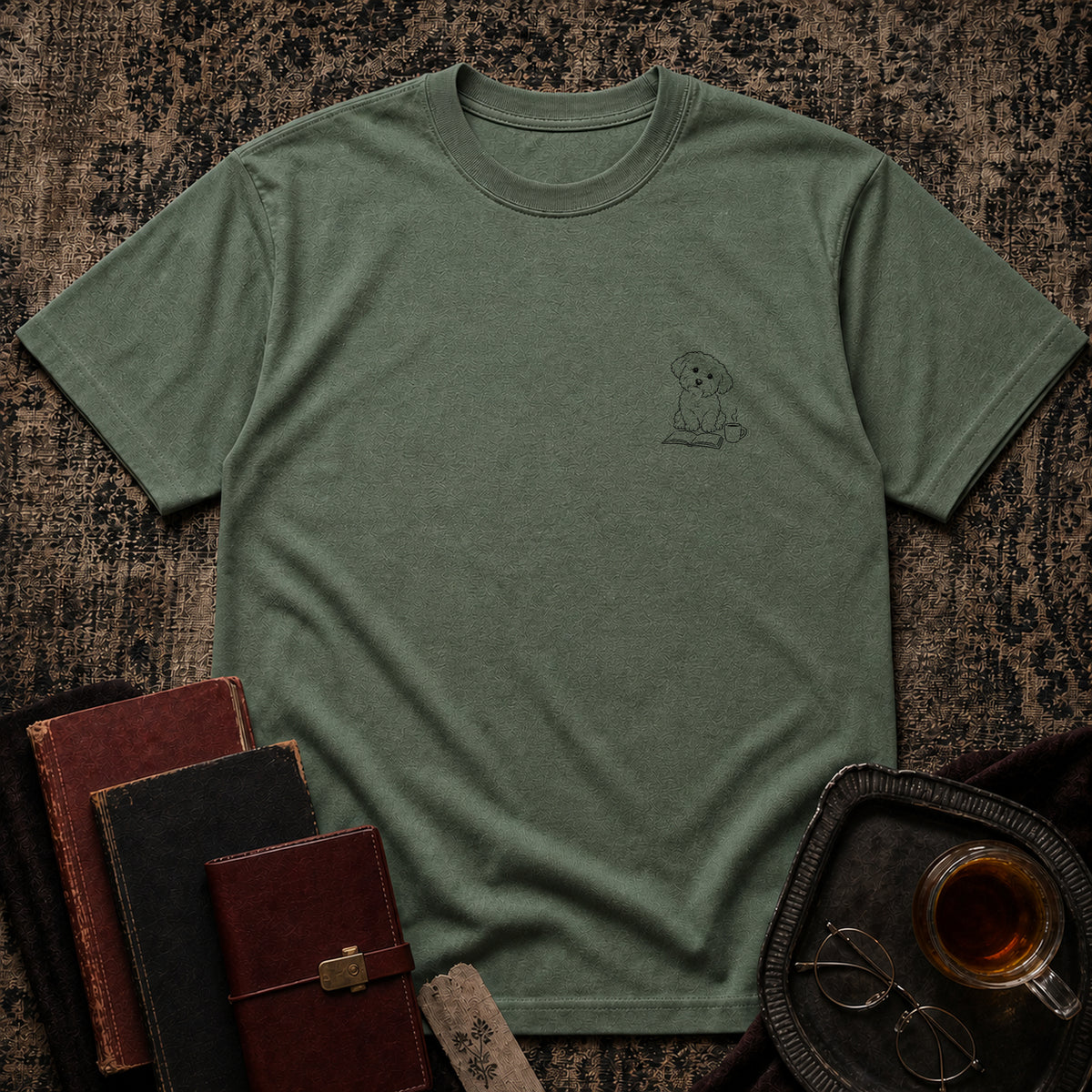 TOBD Military Green front flatlay