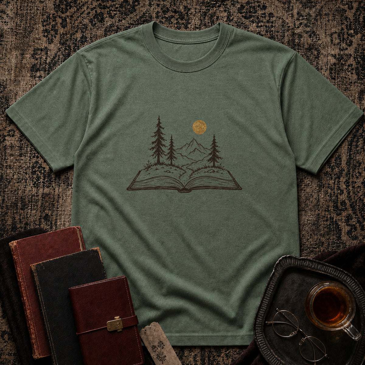 TOBD Military Green front flatlay