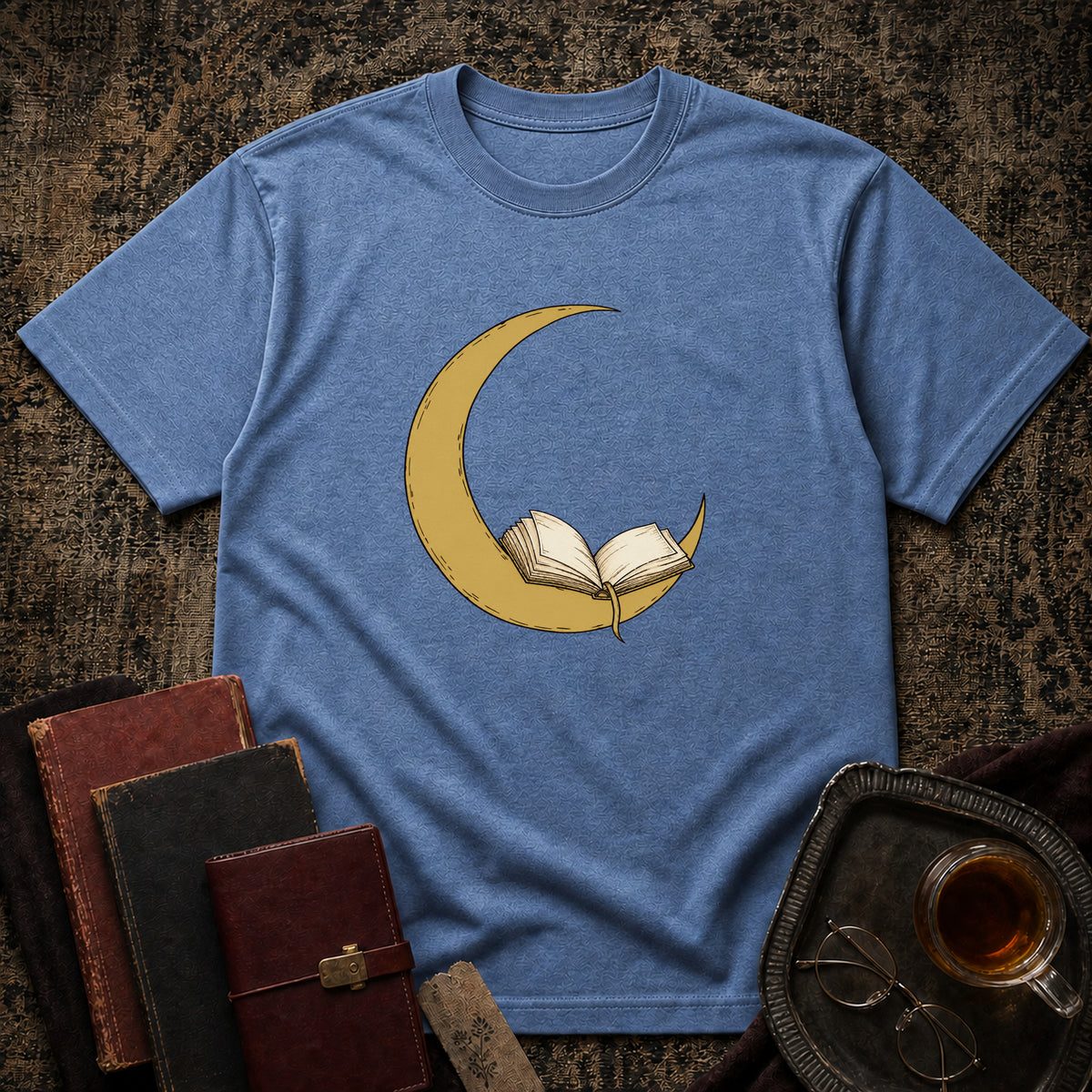 TOBD Heather Indigo front flatlay