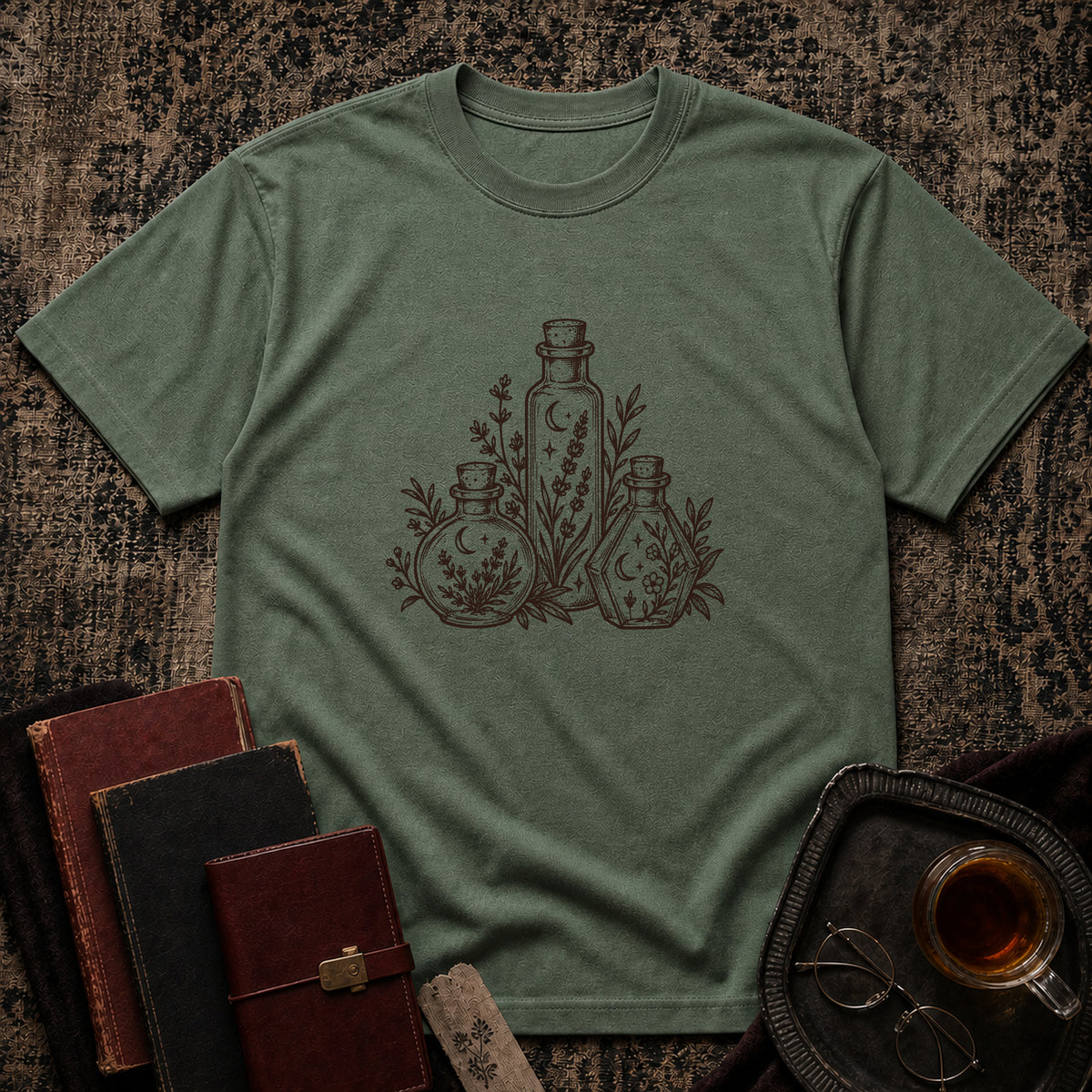 TOBD Military Green front flatlay